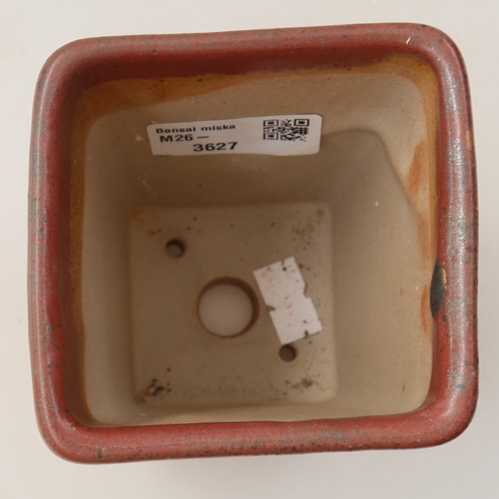 Bonsaischale aus Keramik 8,5 x 8,5 x 11 cm, rosa