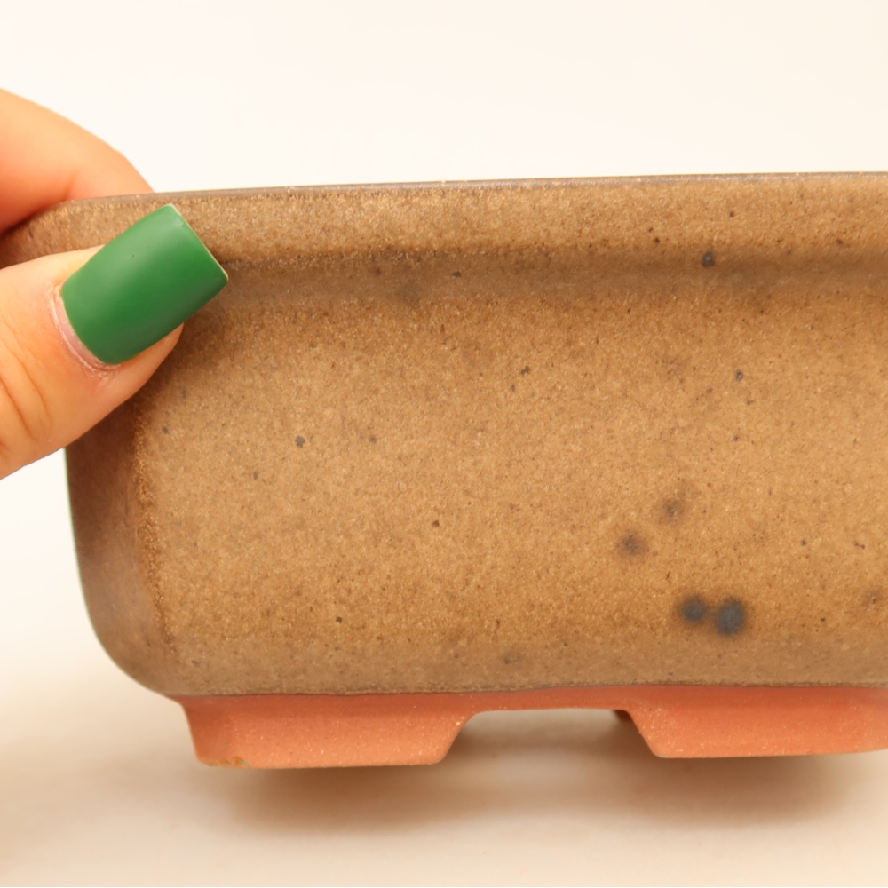Keramikschale  15 x 12 x 7 cm, Farbe: braun