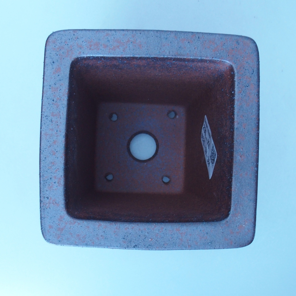 Schale 11,5 x 11,5 x 13 cm braun