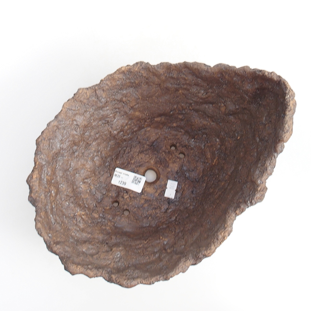 Keramikschale 24 x 22 x 22 cm , Farbe braun