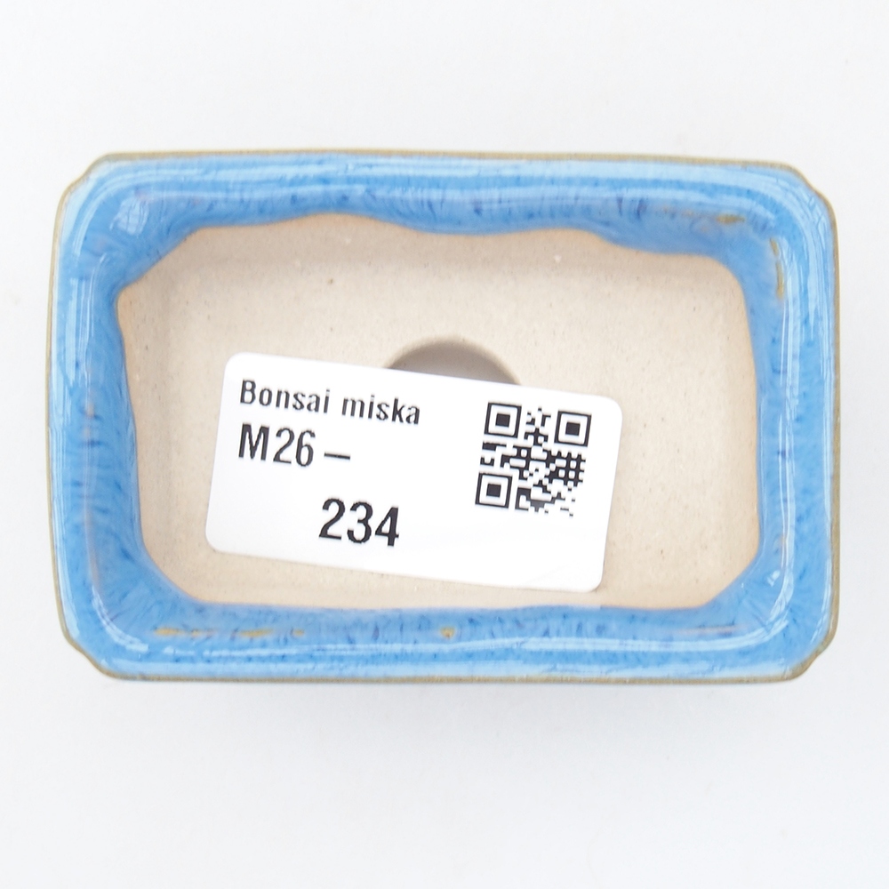 Mini-Bonsaischale 7 x 5 x 2 cm, blau