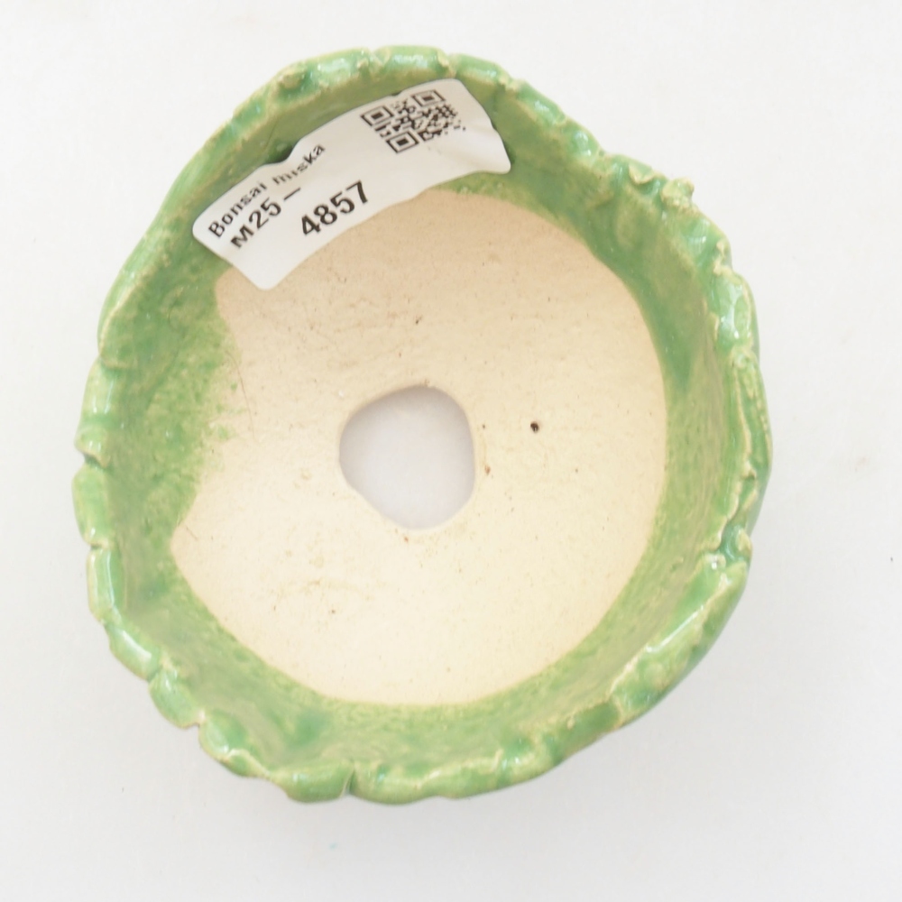 Keramikschale 7,5 x 7 x 5,5 cm , Farbe grün