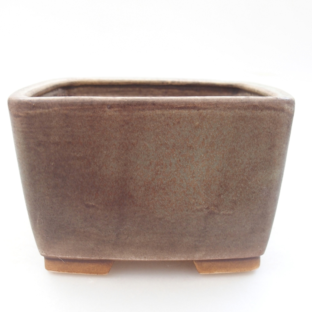 Bonsaischale aus Keramik 13 x 13 x 8 cm, grün