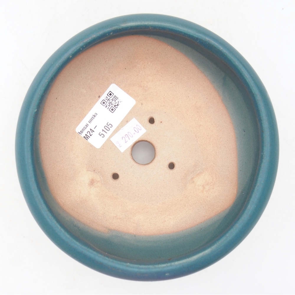 Bonsaischale aus Keramik 14 x 14 x 6,5 cm, Farbe blau