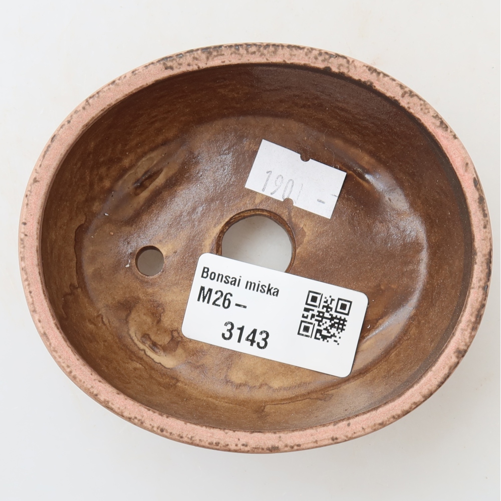 Bonsaischale aus Keramik 9,5 x 8 x 4 cm, rosa