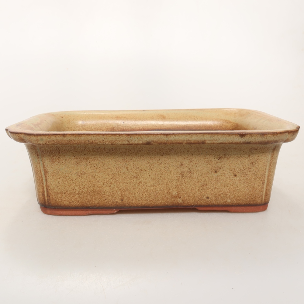 Keramikschale  20 x 15,5 x 6 cm, Farbe: braun
