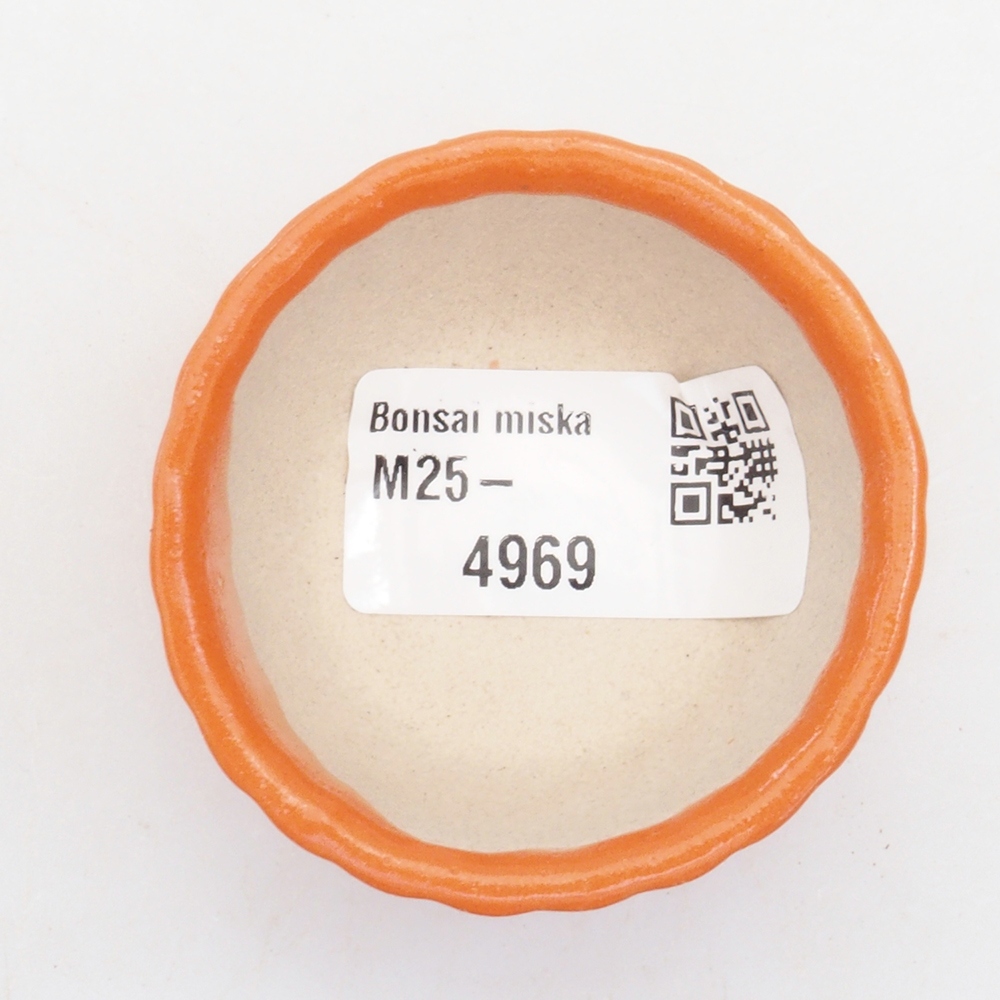 Mini-Bonsaischale 5 x 5 x 2,5 cm, orange