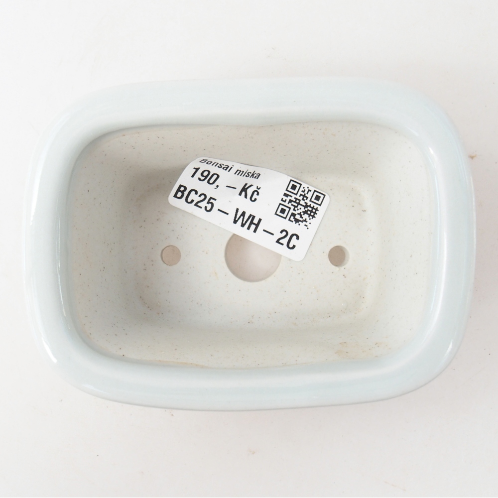 Mini-Bonsaischale 10 x 7,5 x 4 cm, Farbe weiß
