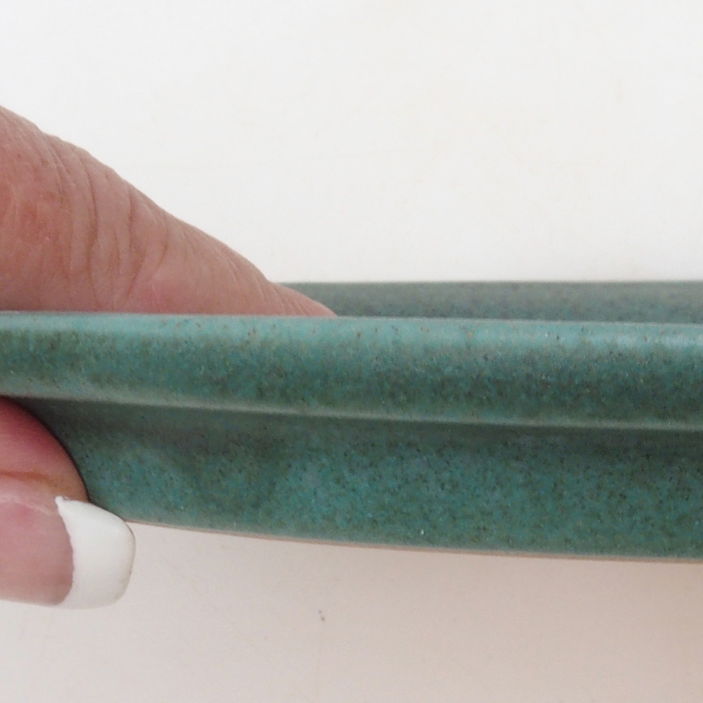 Bonsai oval Untertasse S - 20 x 16,5 x 1,5 cm - grün