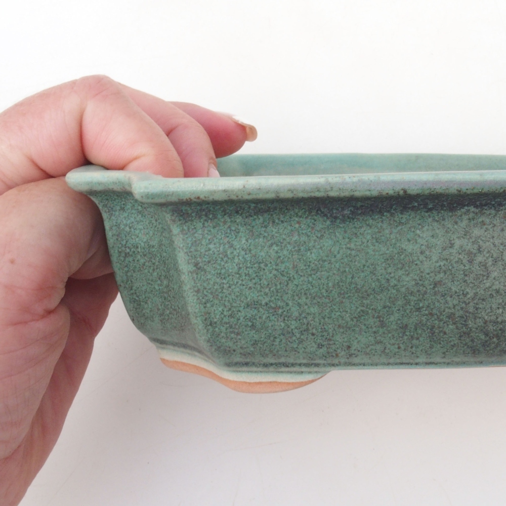 Bonsaischale H03 - 16,5 x 12 x 4,5 cm - grün