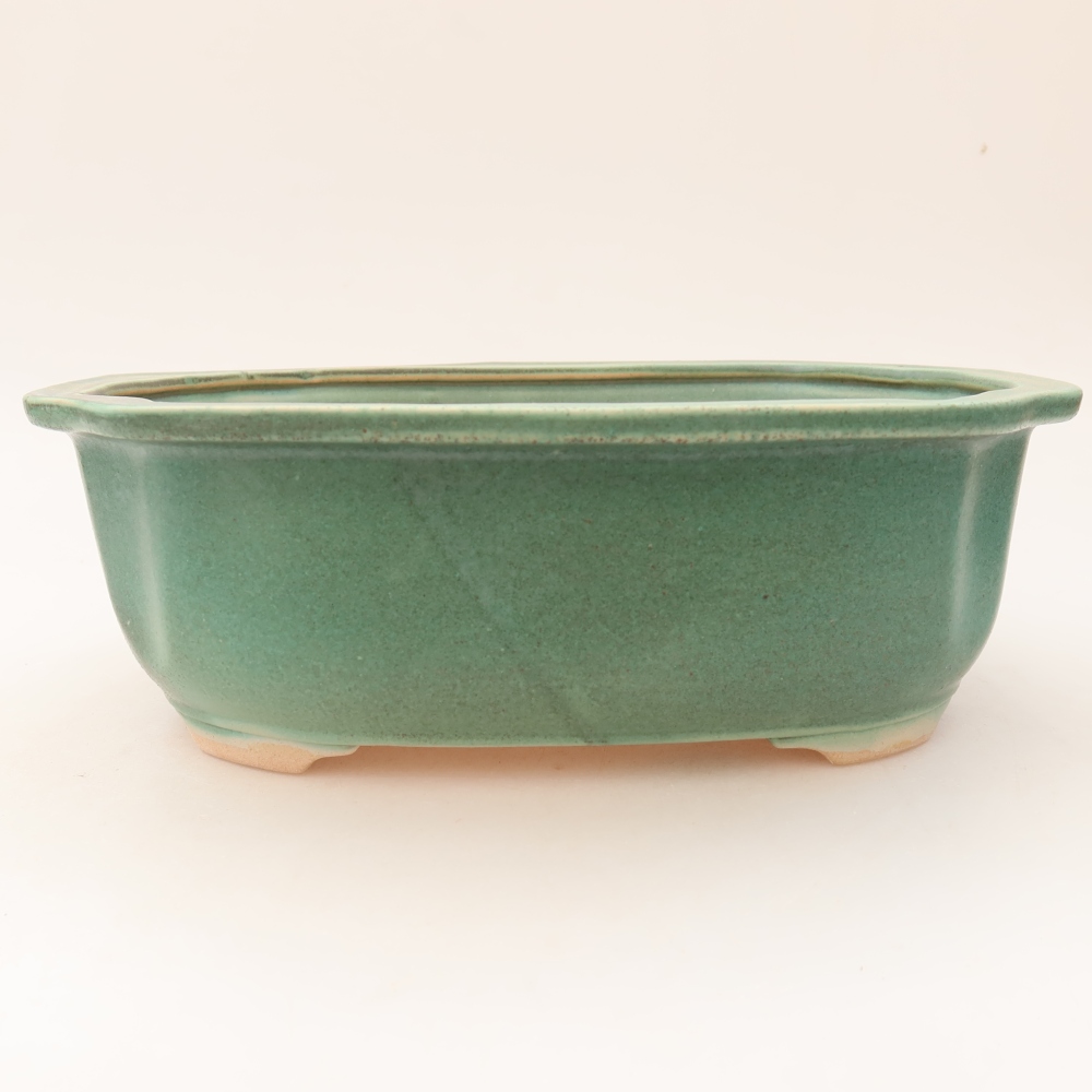 Bonsaischale aus Keramik 23 x 19 x 7 cm, braun
