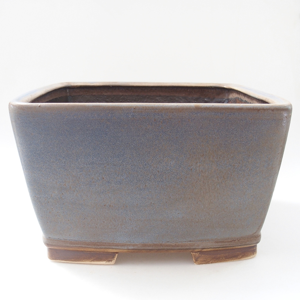 Bonsaischale aus Keramik 26,5 x 26,5 x 16 cm, Farbe blau