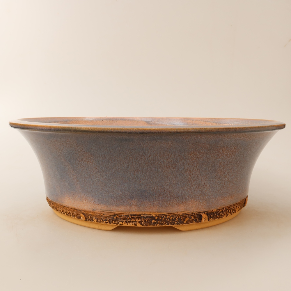 Keramik-Bonsai-Schale 28,5 x 28,5 x 9,5 cm, Farbe: Blau