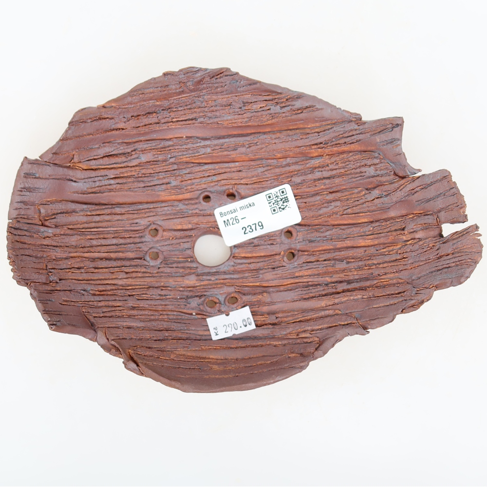 Keramikschale  21 x 15 x 5,5 cm, Farbe: braun