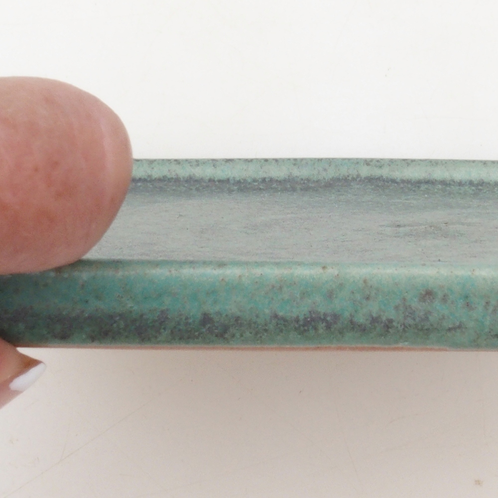 Bonsaischale quadratisch L - 14 x 14 x 1 cm - grün