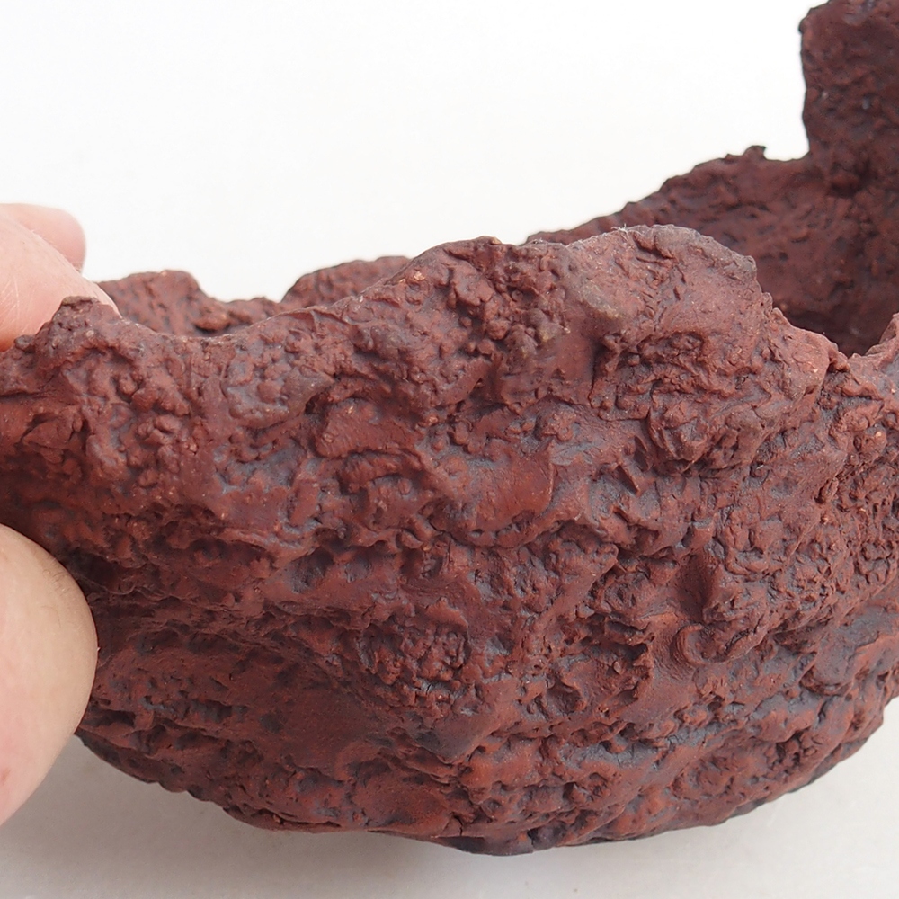 Keramikschale 13 x 11,5 x 10,5 cm , Farbe braun