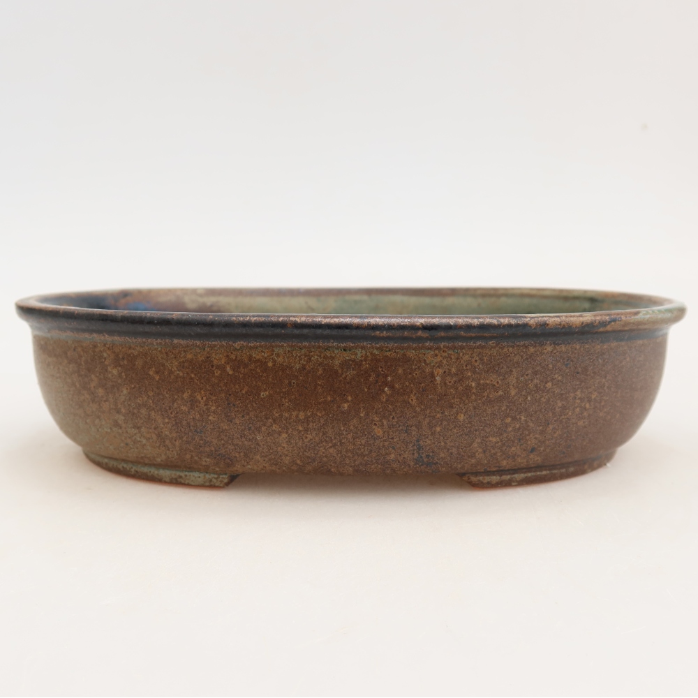 Bonsaischale aus Keramik 22 x 17 x 5 cm, braun