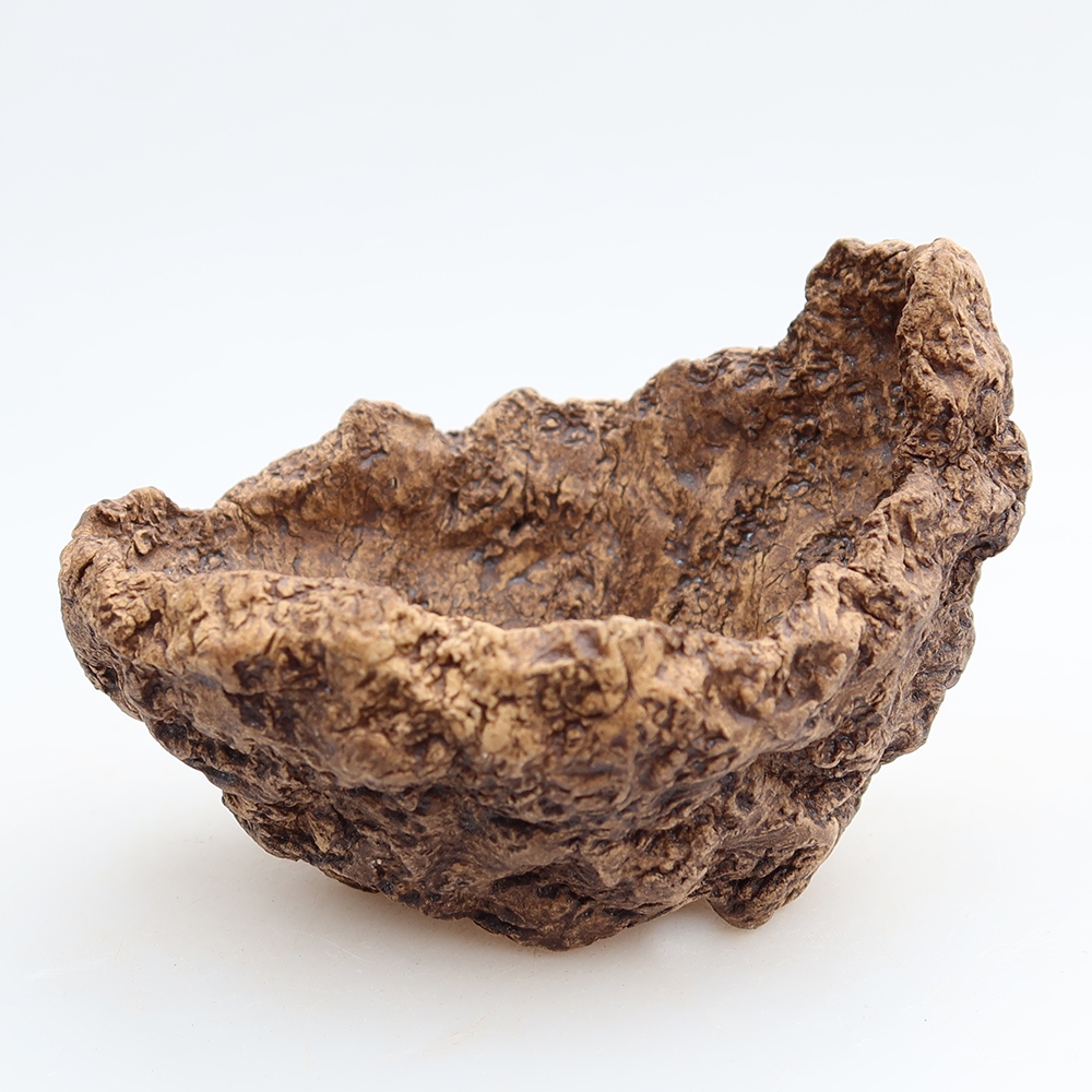 Keramikschale 10 x 9 x 8 cm, Farbe: braun