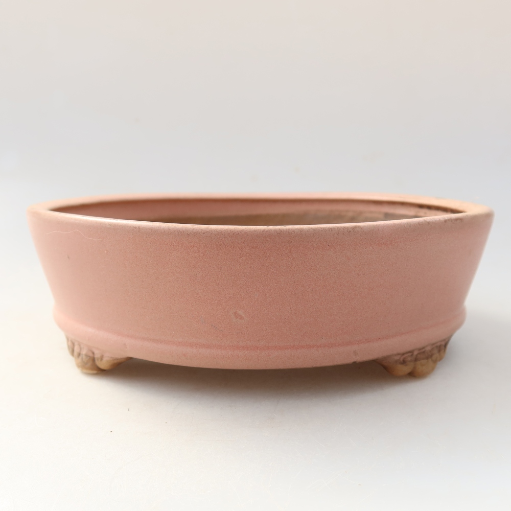 Bonsaischale aus Keramik 18 x 18 x 5 cm, rosa
