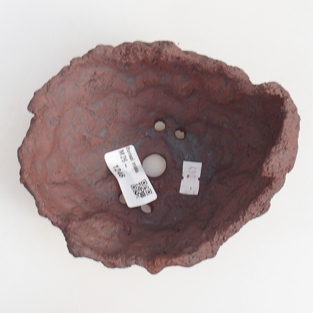 Keramikschale 13 x 11 x 12 cm , Farbe braun