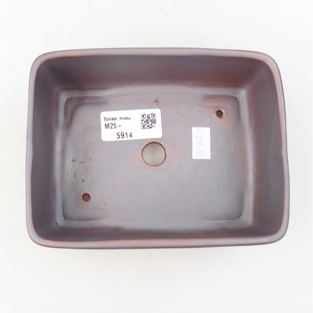 Bonsaischale aus Keramik 15,5 x 12 x 6 cm, Farbe blau