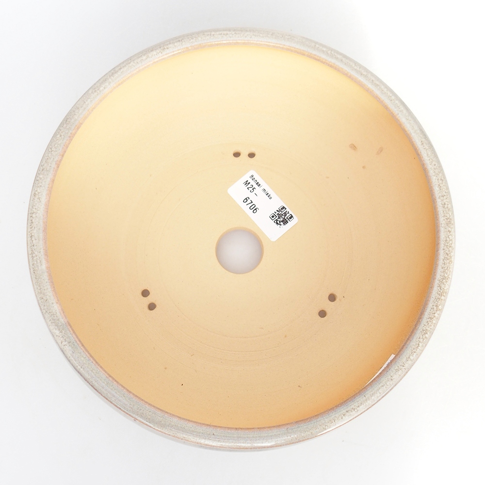 Bonsaischale aus Keramik 20,5 x 20,5 x 7 cm, grau