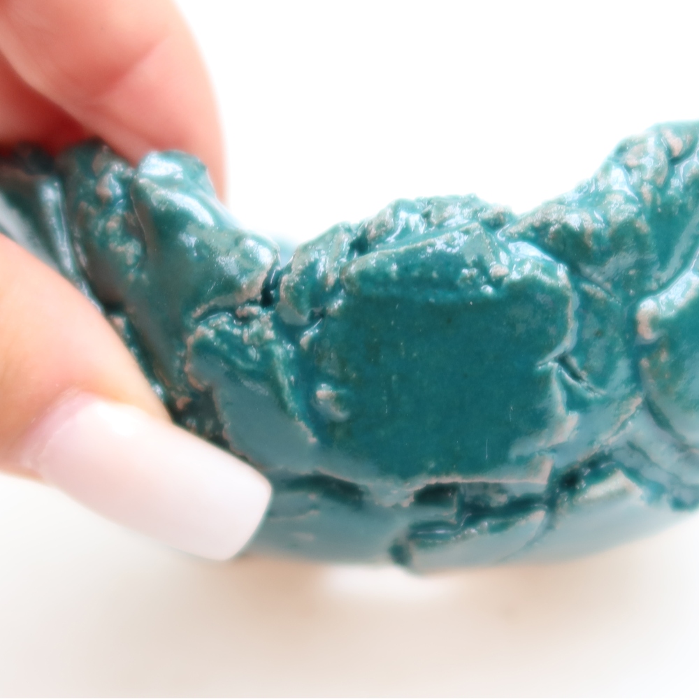 Keramikschale  10,5 x 10 x 5,5 cm, Farbe: grün
