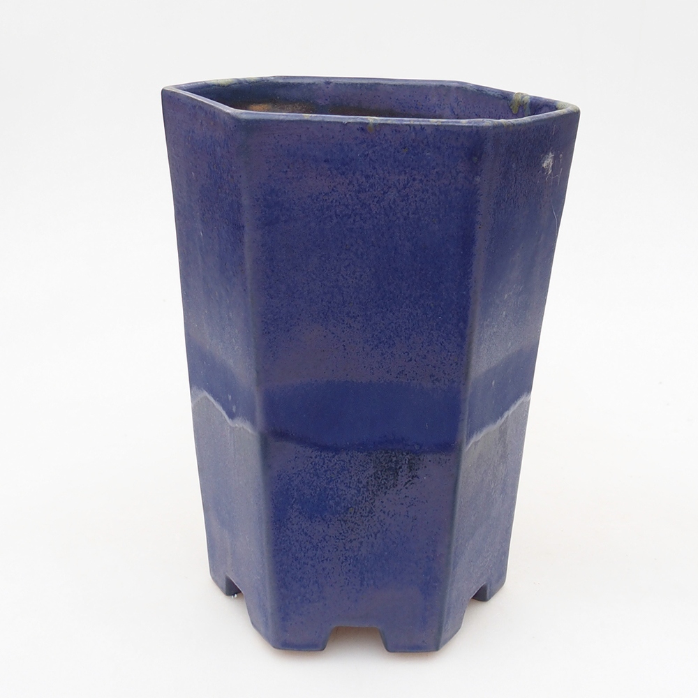 Bonsaischale aus Keramik 13 x 11,5 x 17 cm, Farbe blau