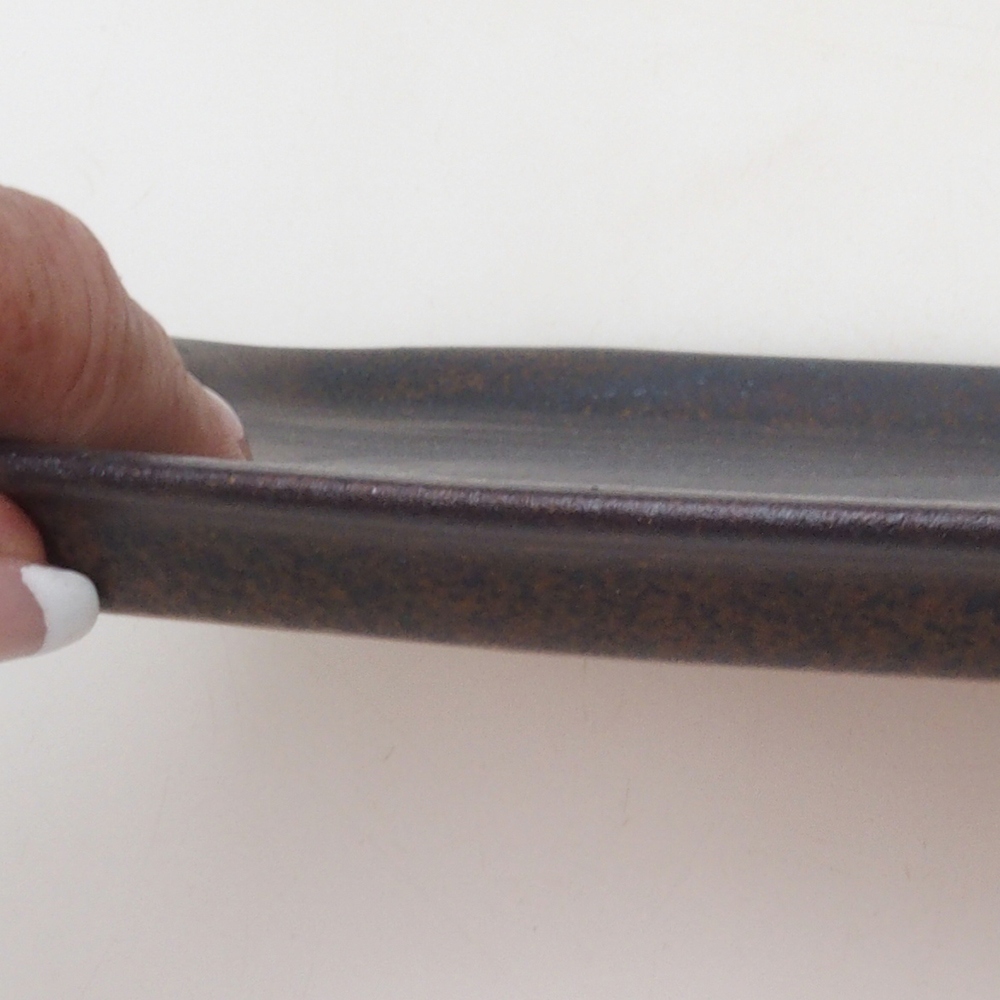 Keramikschale H08 - 22,5 x 16 x 1 cm - braun