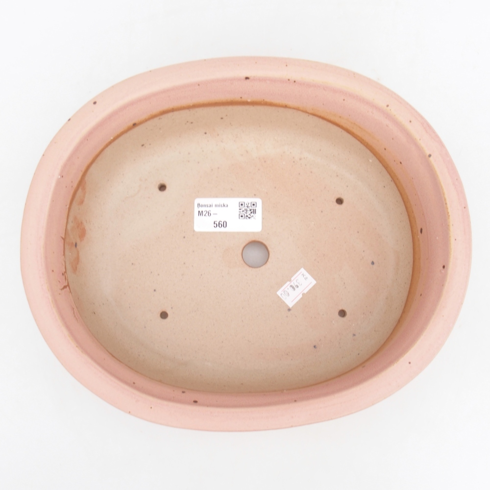 Bonsaischale aus Keramik 23 x 19 x 7 cm, rosa