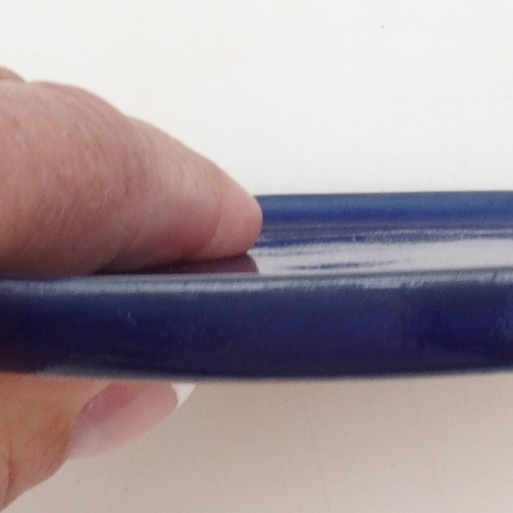 Runde Bonsai-Konsole D6-M - 11 x 11 x 1 cm - blau