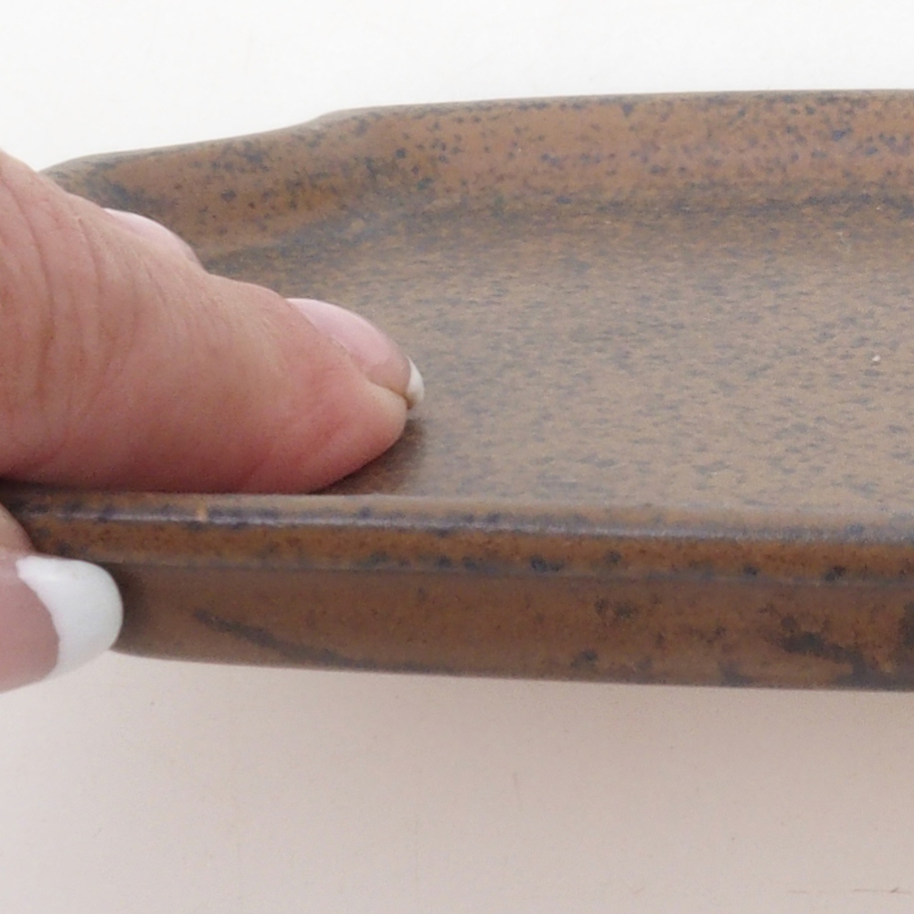 Keramikschale H03 - 17 x 12,5 x 1 cm - braun