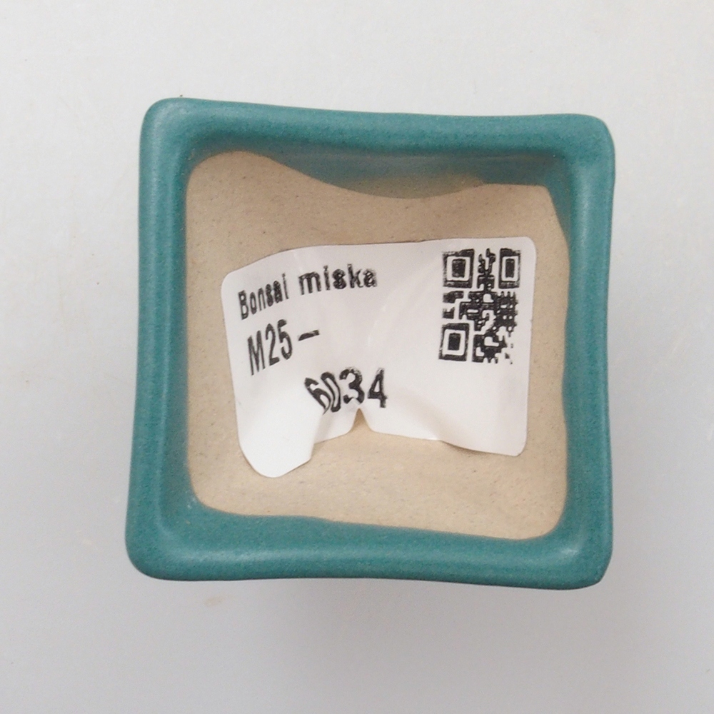 Bonsaischale aus Keramik 6,5 x 5,5 x 4 cm, Farbe blau