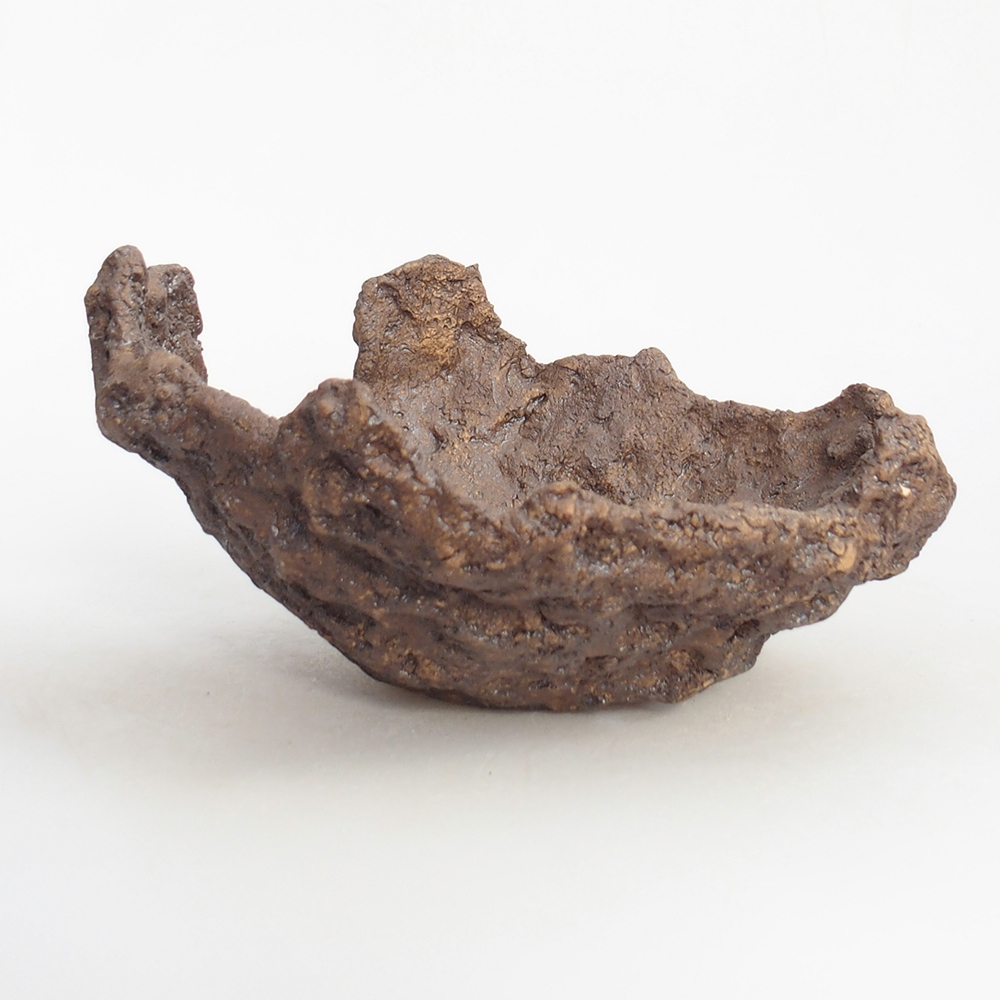 Keramikschale 18 x 17 x 10 cm , Farbe braun