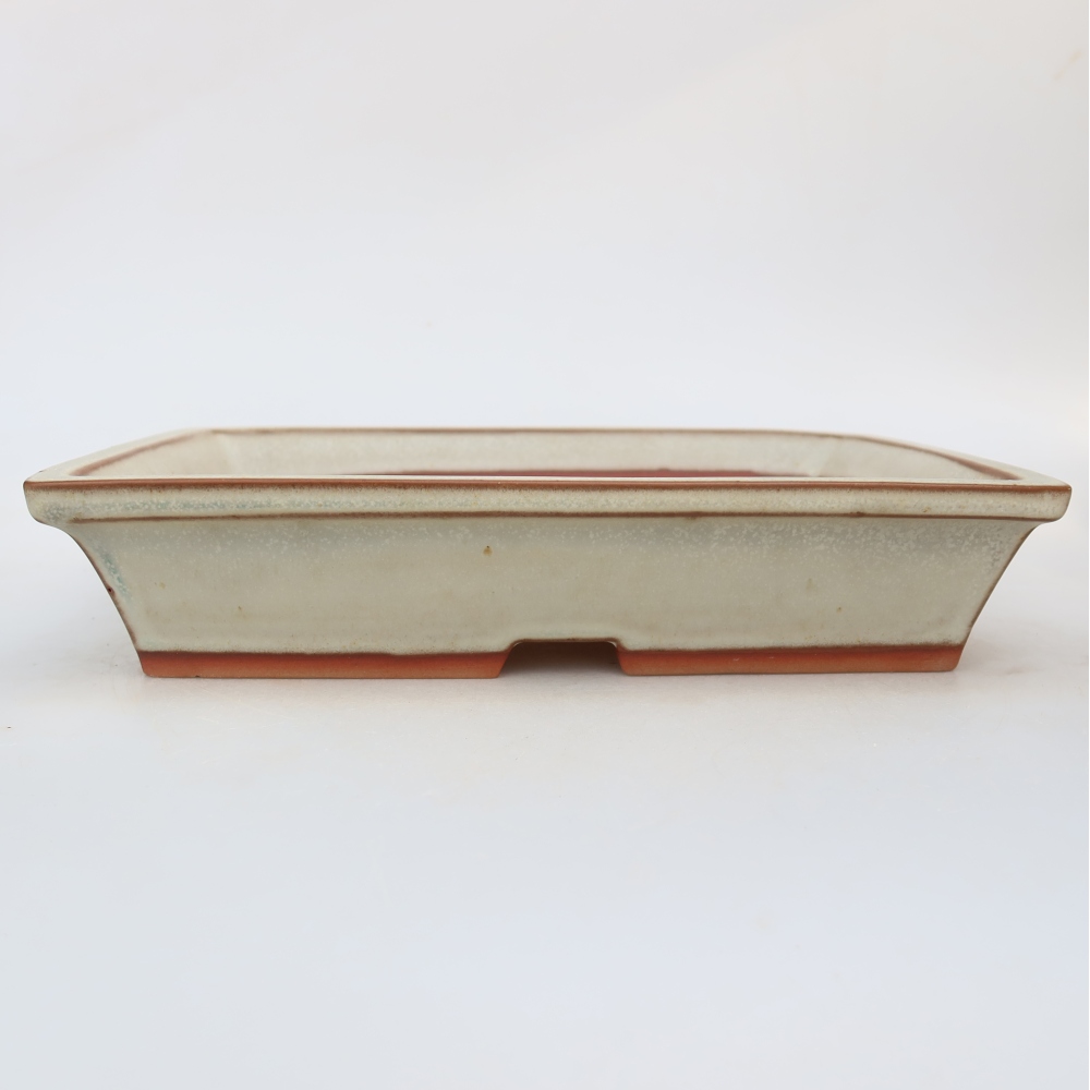 Keramikschale  26 x 19,5 x 5,5 cm, Farbe: Beige