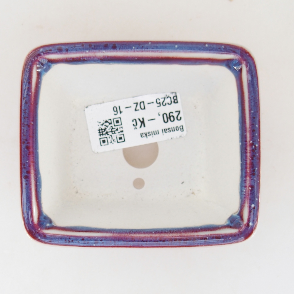 Mini-Bonsaischale 8,5 x 7,5 x 4 cm, Farbe lila