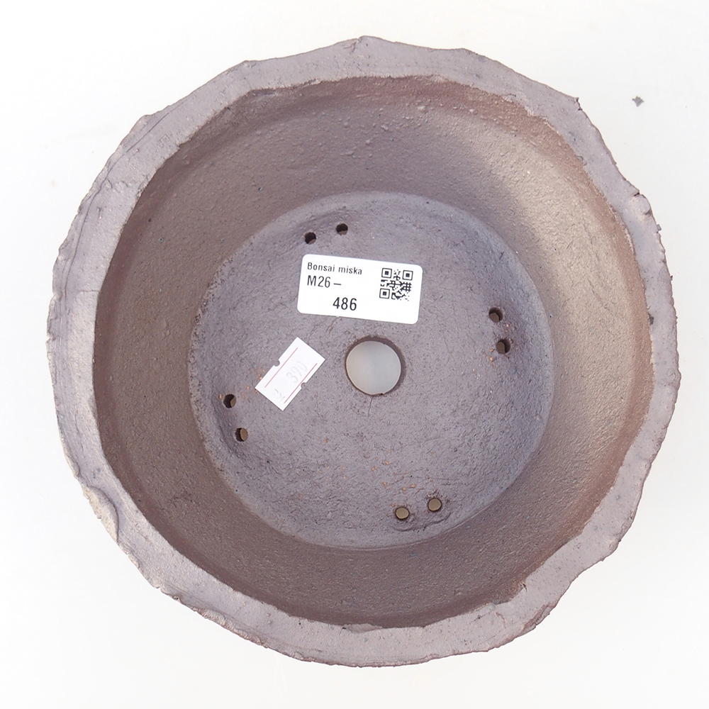 Bonsaischale aus Keramik 18 x 18 x 6 cm, metallfarben