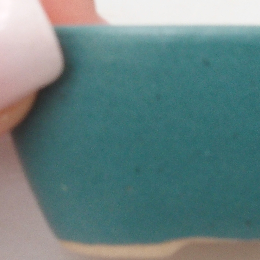 Bonsaischale aus Keramik 6,5 x 5,5 x 4 cm, Farbe blau