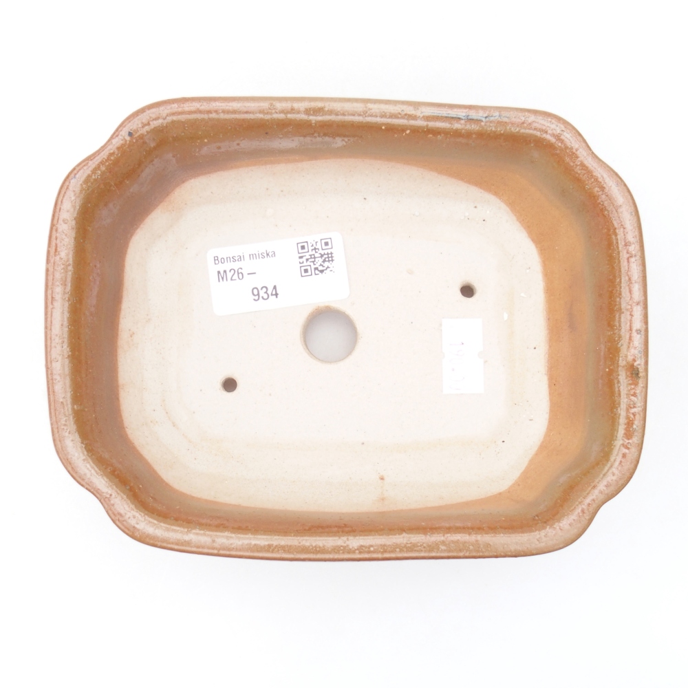 Bonsaischale aus Keramik 15,5 x 12 x 4,5 cm, braun