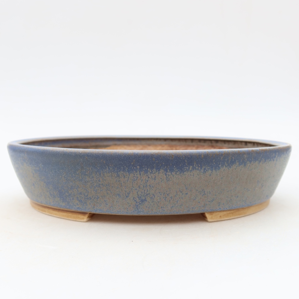 Keramik-Bonsai-Schale 21 x 19 x 4,5 cm, Farbe: Blau