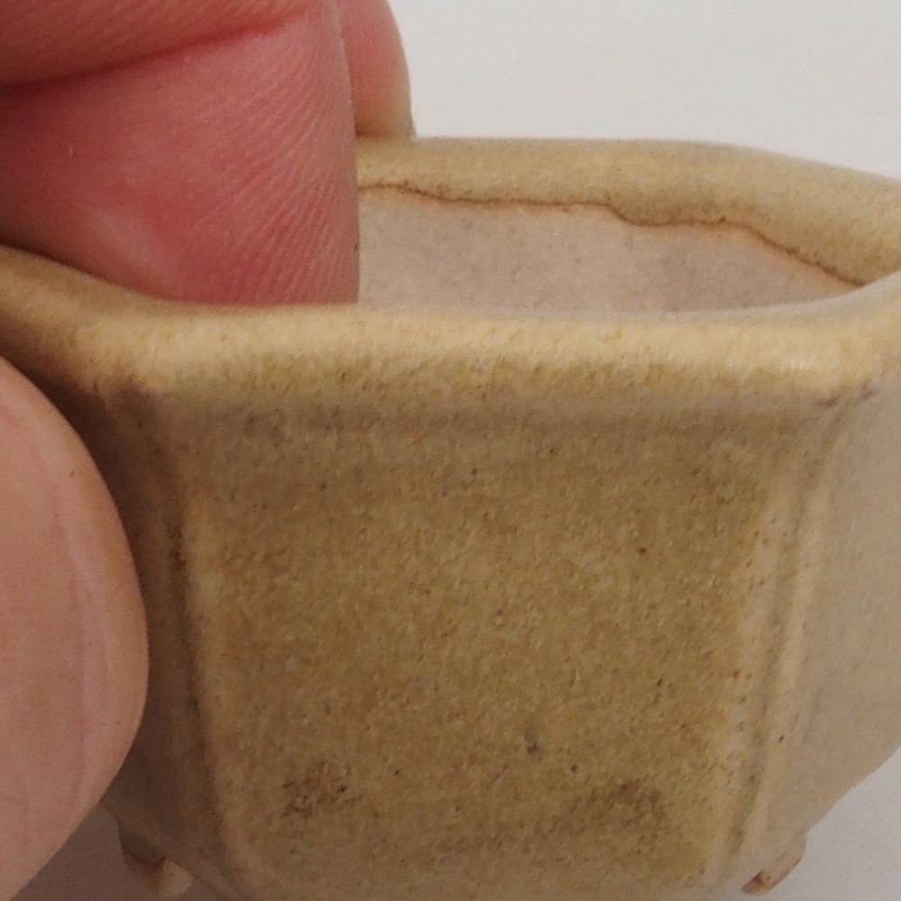 Mini-Bonsaischale 5 x 4,5 x 3 cm, braun