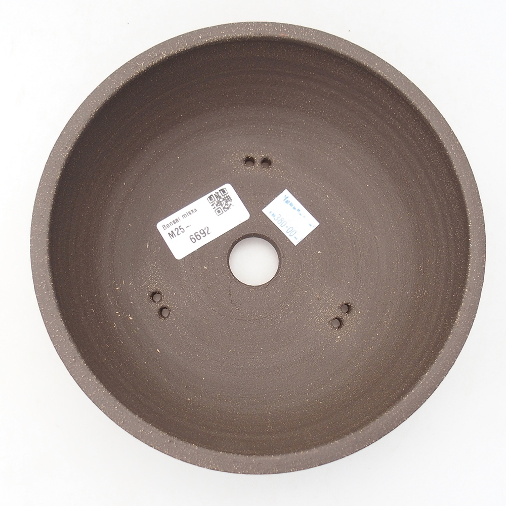 Bonsaischale aus Keramik 18,5 x 18,5 x 6 cm, braun
