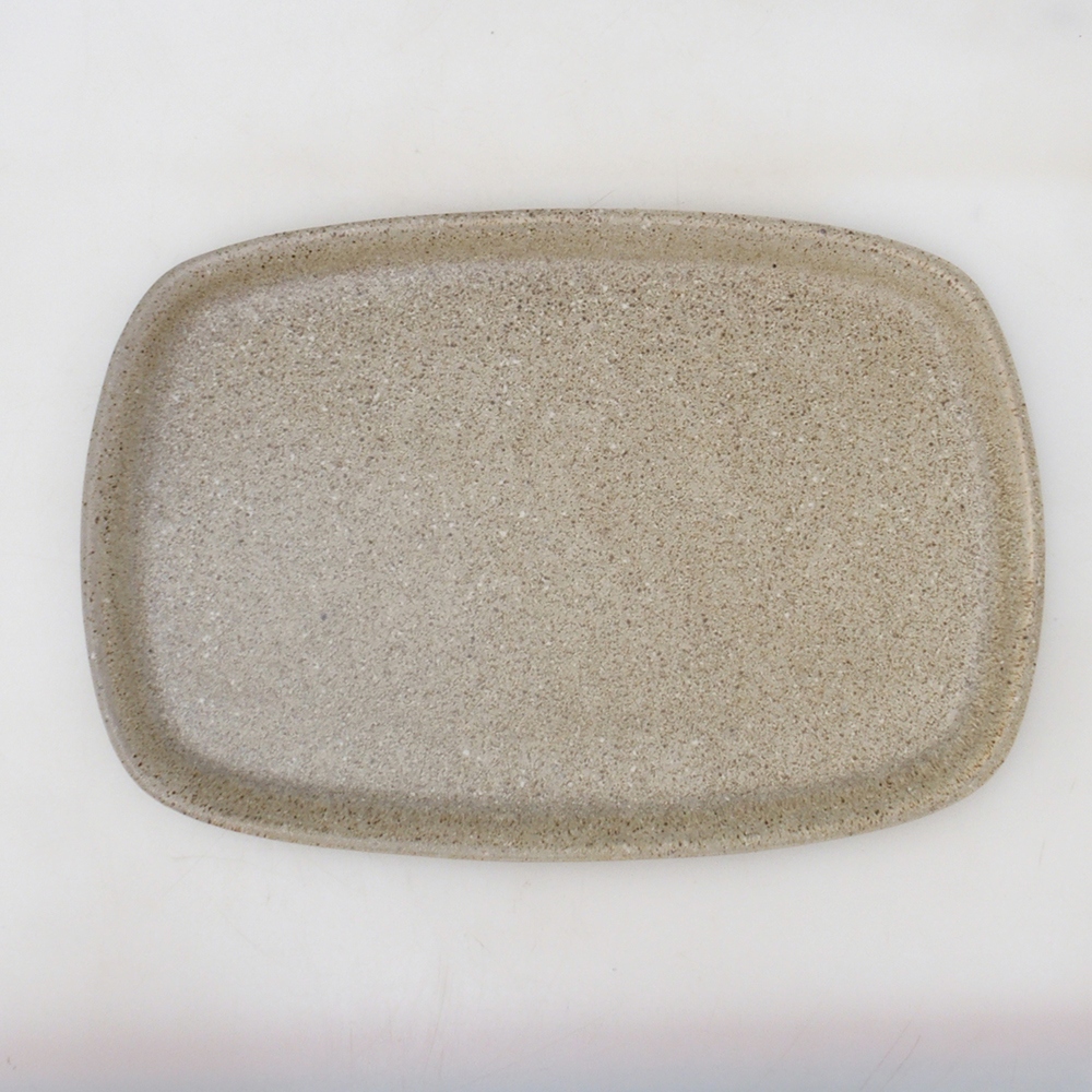 Keramische Untertasse H09 - 28,5 x 19,5 x 1,5 cm - beige