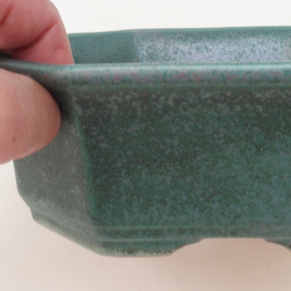 Bonsaischale H14 - 17,5 x 17,5 x 6 - grün