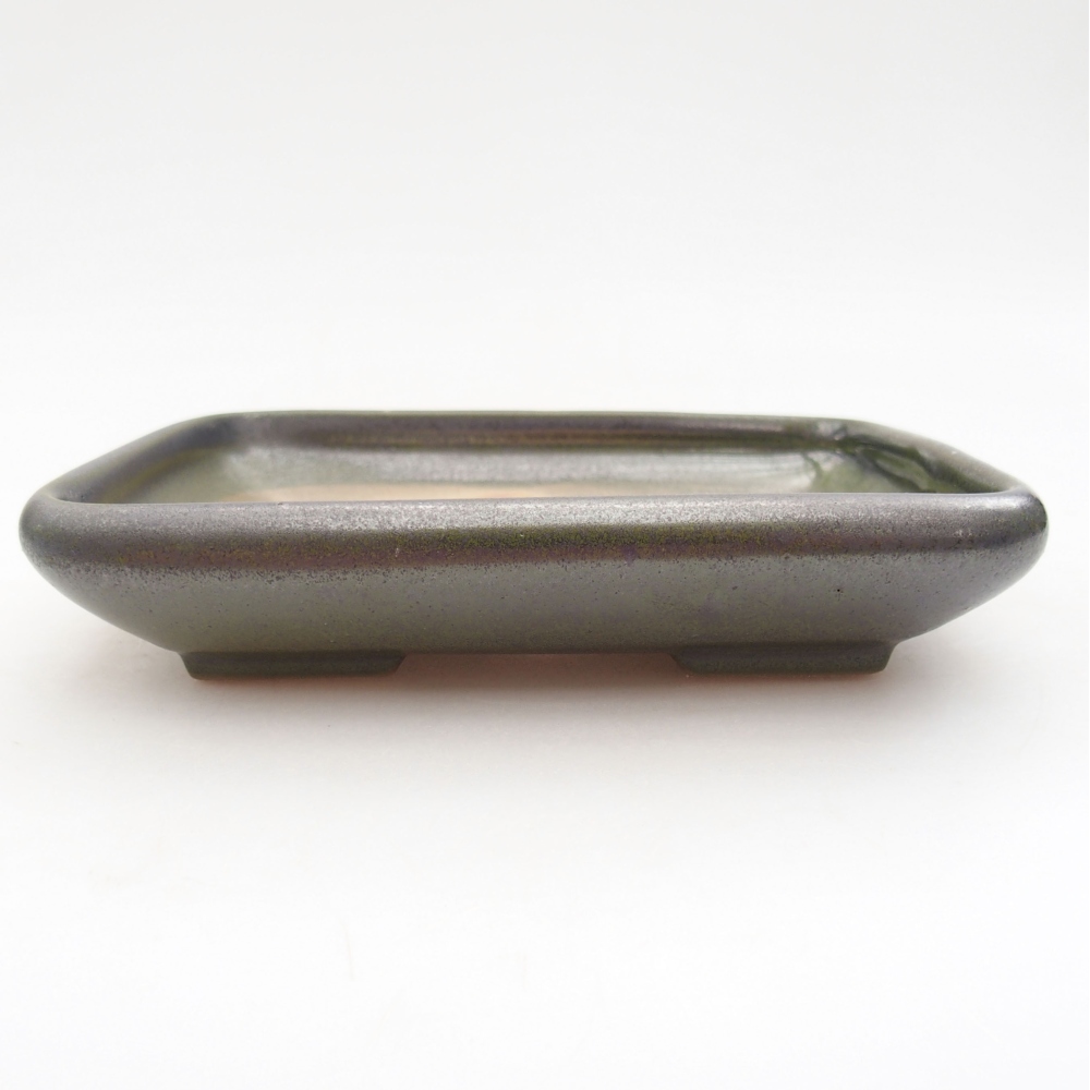 Bonsaischale aus Keramik 17 x 14 x 3,5 cm, grün