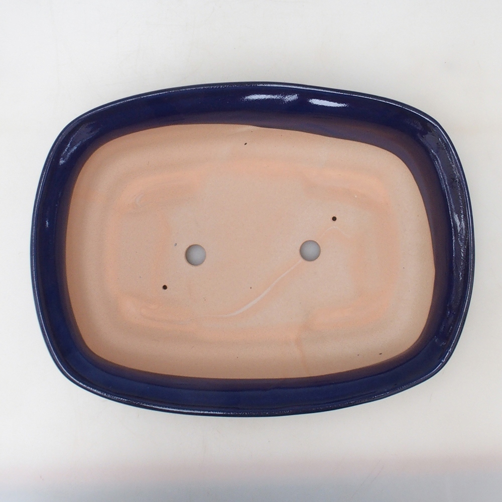 Bonsaischale H10 - 37 x 28 x 9 cm - blau