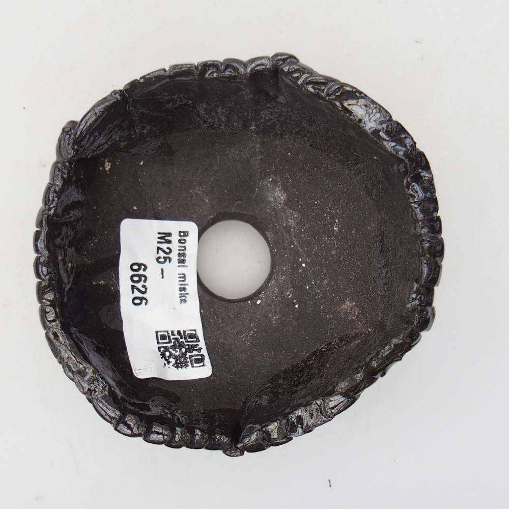 Keramikschale 8,5 x 8 x 5 cm , Farbe schwarz