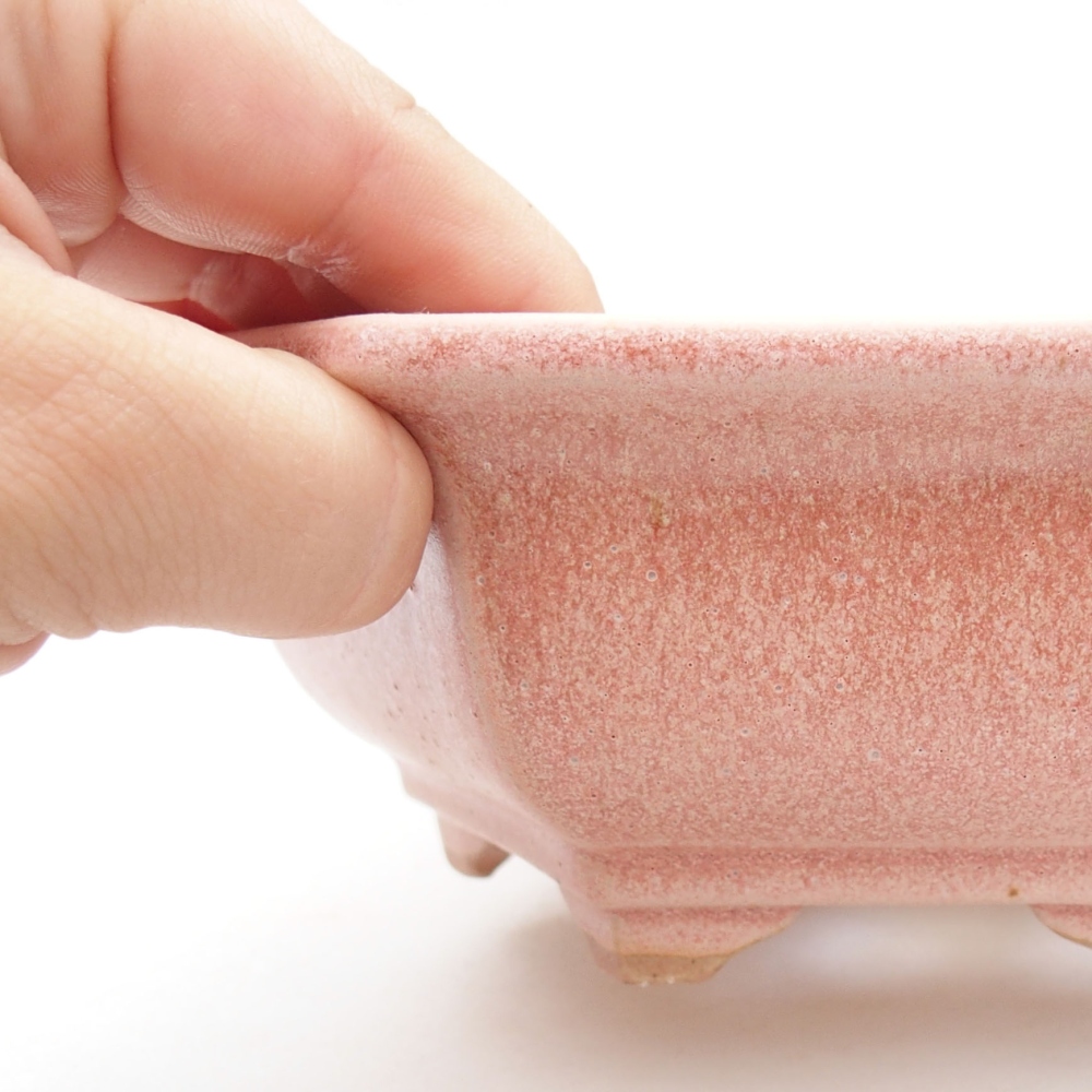 Bonsaischale aus Keramik 15,5 x 12 x 6 cm, Farbe blau