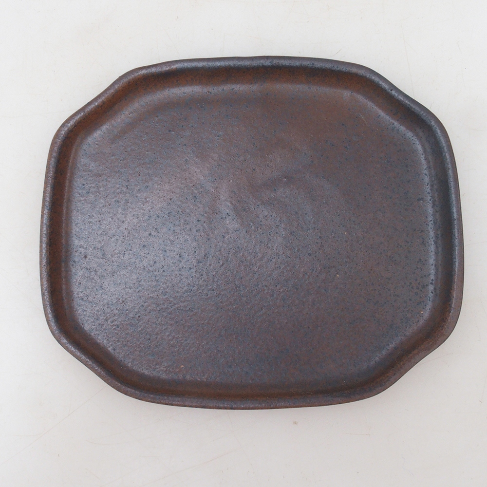 Keramikschale H31 - 15 x 13 x 1 cm - braun