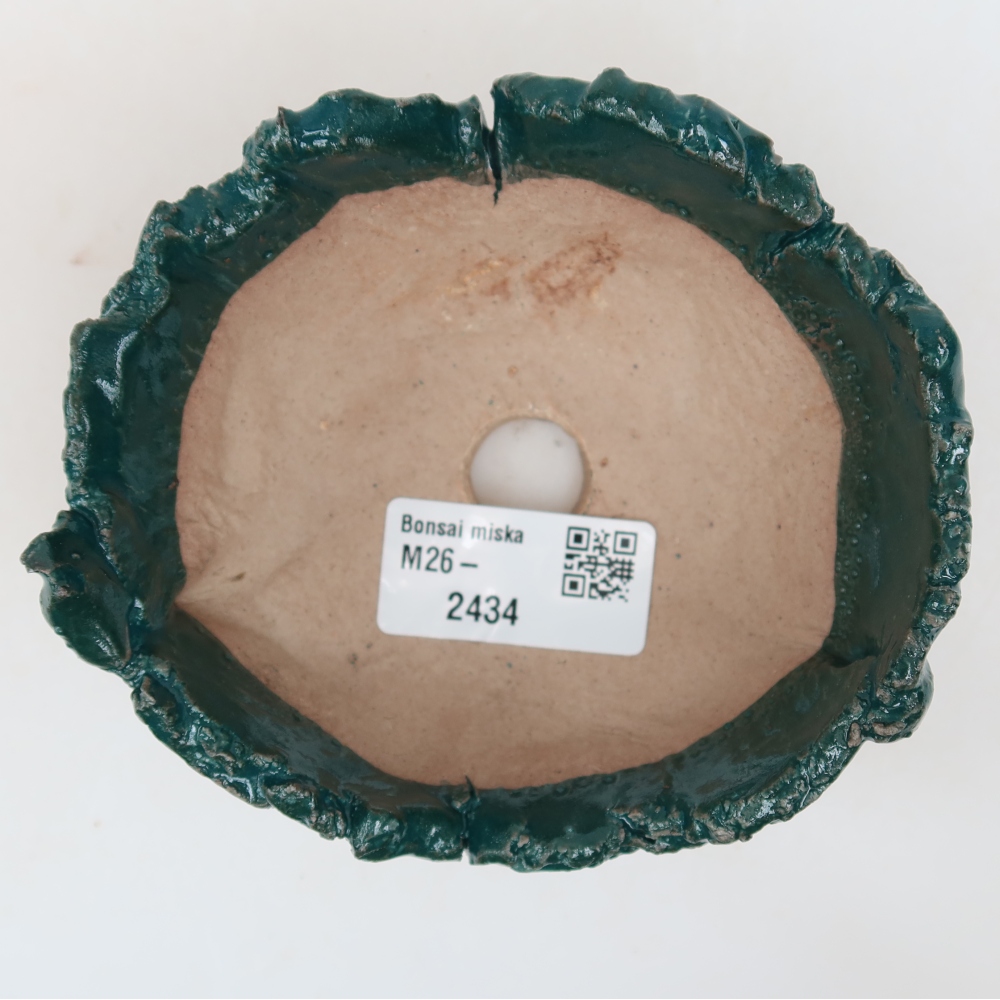 Keramikschale  10,5 x 10 x 5,5 cm, Farbe: grün